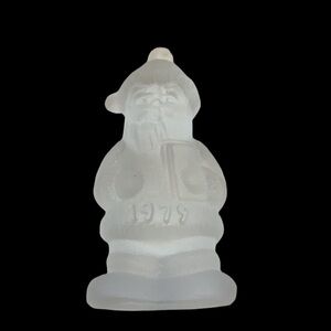 Goebel annual crystal glass ornament First edition Santa 1979